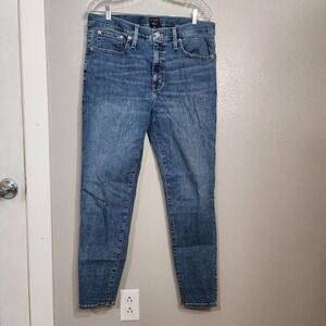 J Crew Women's Jeans Mid Rise Skinny 32 *Measured Size 34*‎